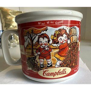 Campbell Soup Advertising Mug Cup 1998 M'm M'm Good Christmas Winter & Fall Fun